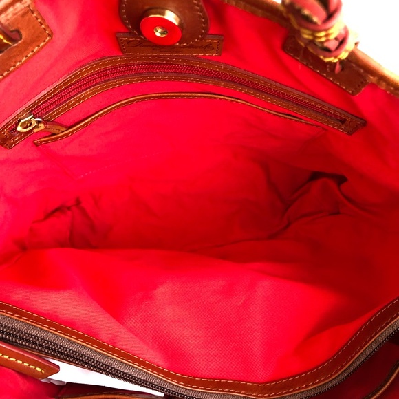 Dooney & Bourke Tote Black Patent Leather Suede Bottom J1692567 - Picture 10 of 16